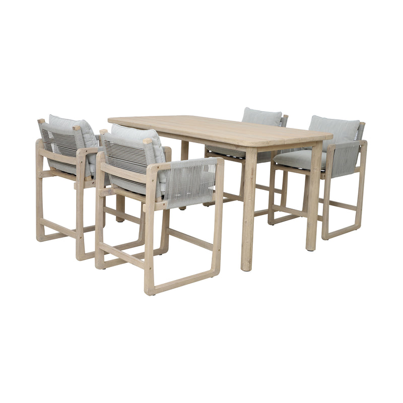 Cargue la imagen en el visor de la galería, Comedor Alto 1.8*1 Mde Madera con 4 sillas BAKER