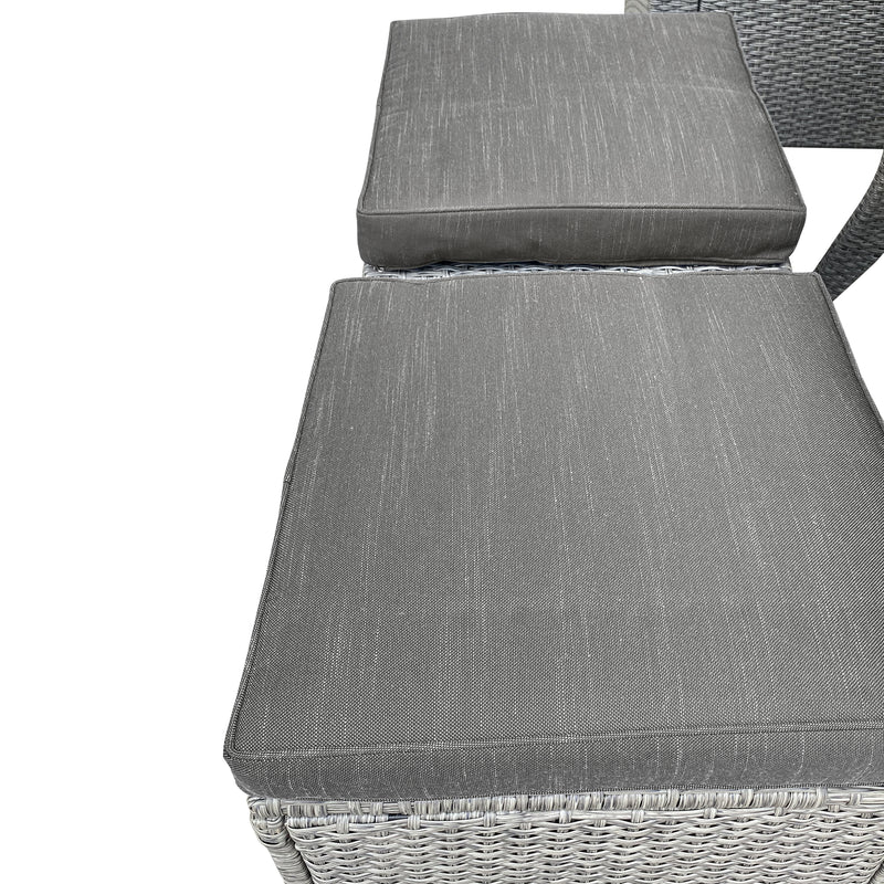 Cargue la imagen en el visor de la galería, Sala para Exterior e Interior de Rattan Color Carbon BALERI-52328A