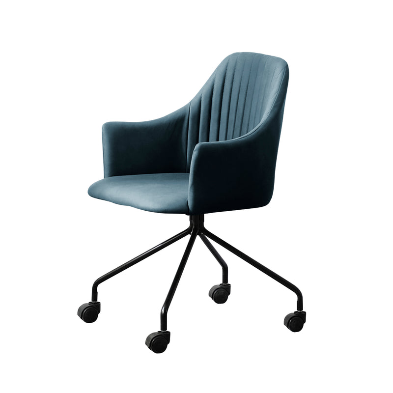 Cargue la imagen en el visor de la galería, silla de escritorio BD65BL para interior color AZUL - BD65BL