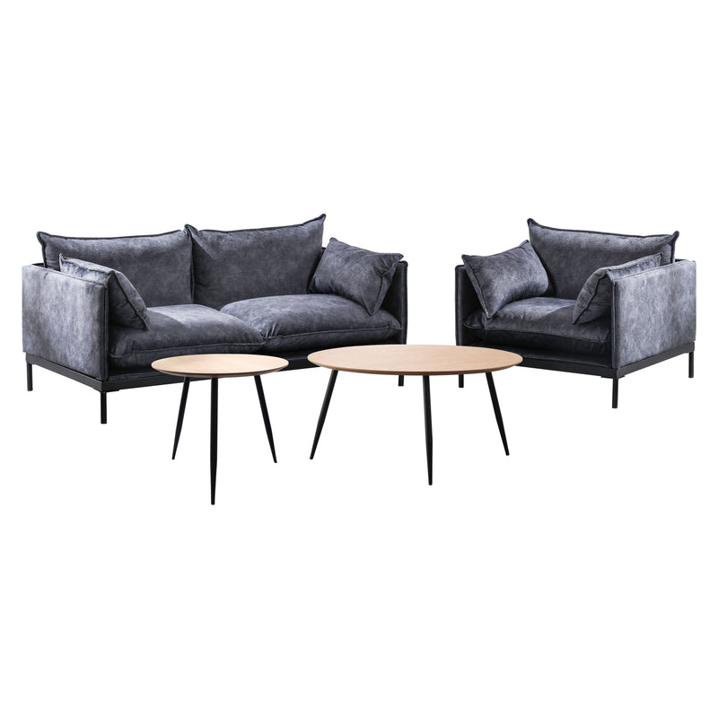 Cargue la imagen en el visor de la galería, Set doble Minimalista MIDNIGTH + mesas de centro 291S / 291 - BD8MIDDUO