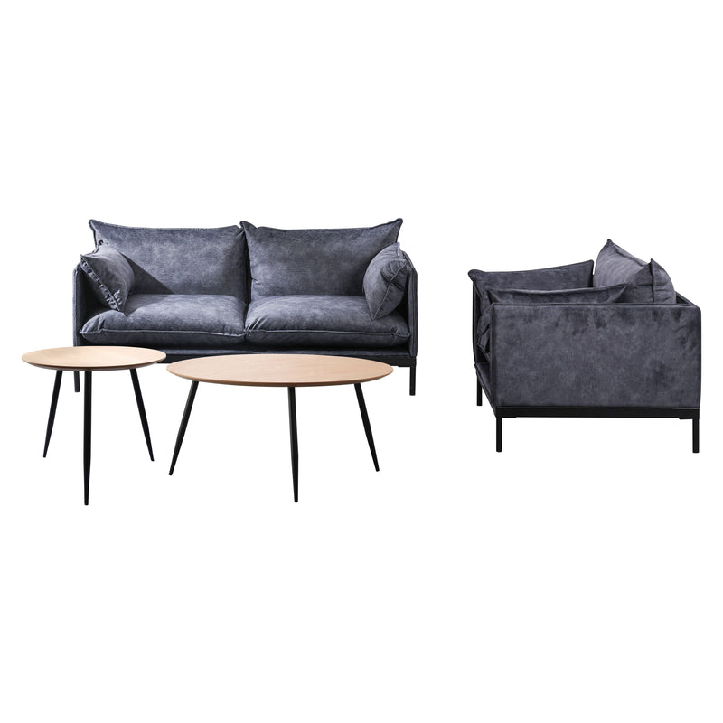 Cargue la imagen en el visor de la galería, Set doble Minimalista MIDNIGTH + mesas de centro 291S / 291 - BD8MIDDUO