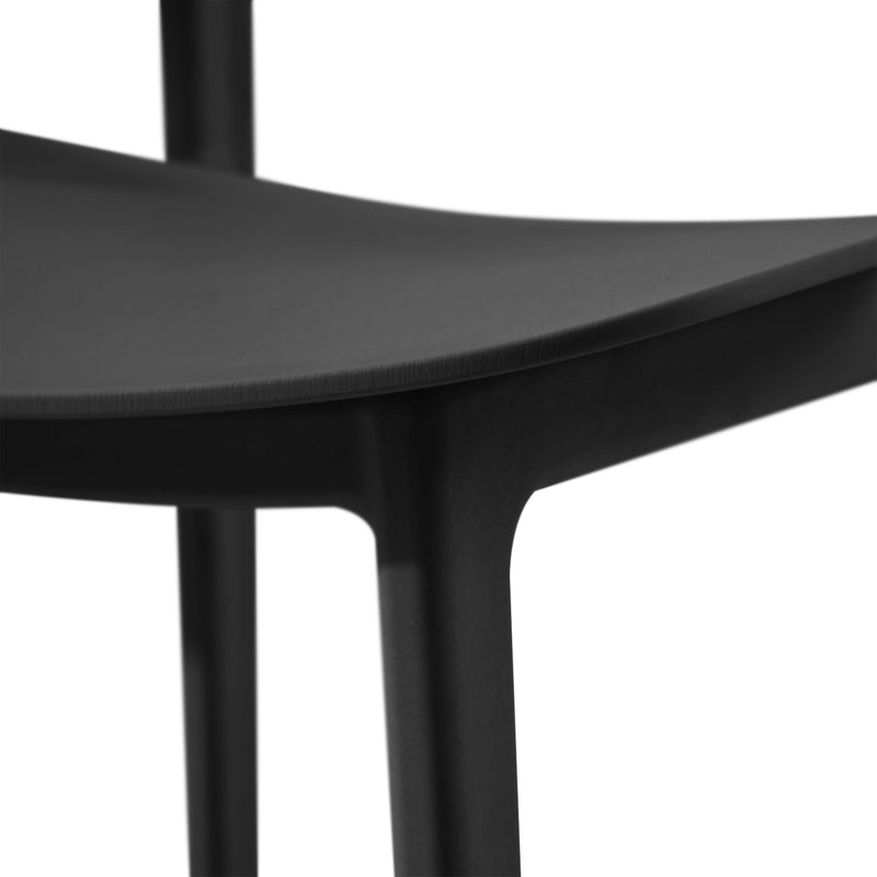 Cargue la imagen en el visor de la galería, Silla de Interior BD77BK de PP color negro - BD77BK