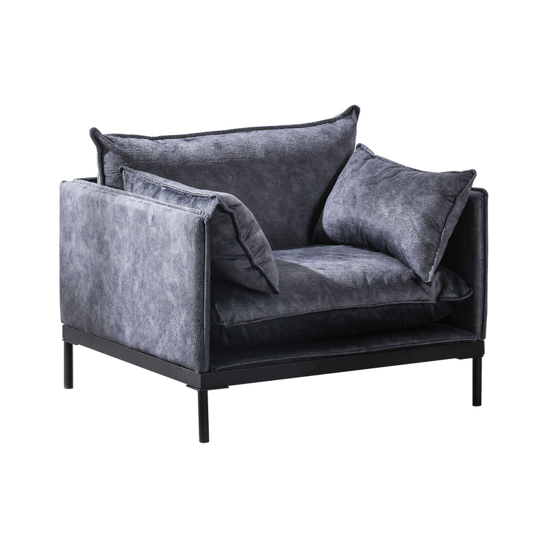 Cargue la imagen en el visor de la galería, Sillón Individual de interior BD81DB color mindnight - BD81DB