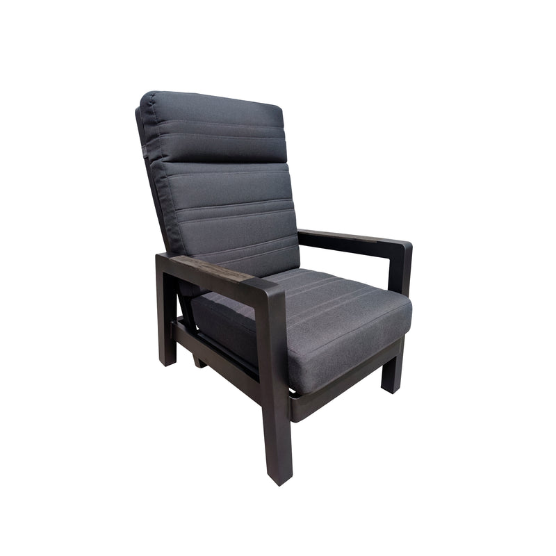 Cargue la imagen en el visor de la galería, Set triple Reclinable Bergemo color Carbon - SDS23601