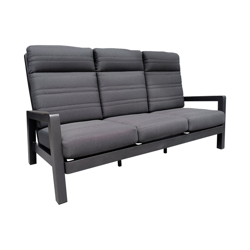 Cargue la imagen en el visor de la galería, Set triple Reclinable Bergemo color Carbon - SDS23601