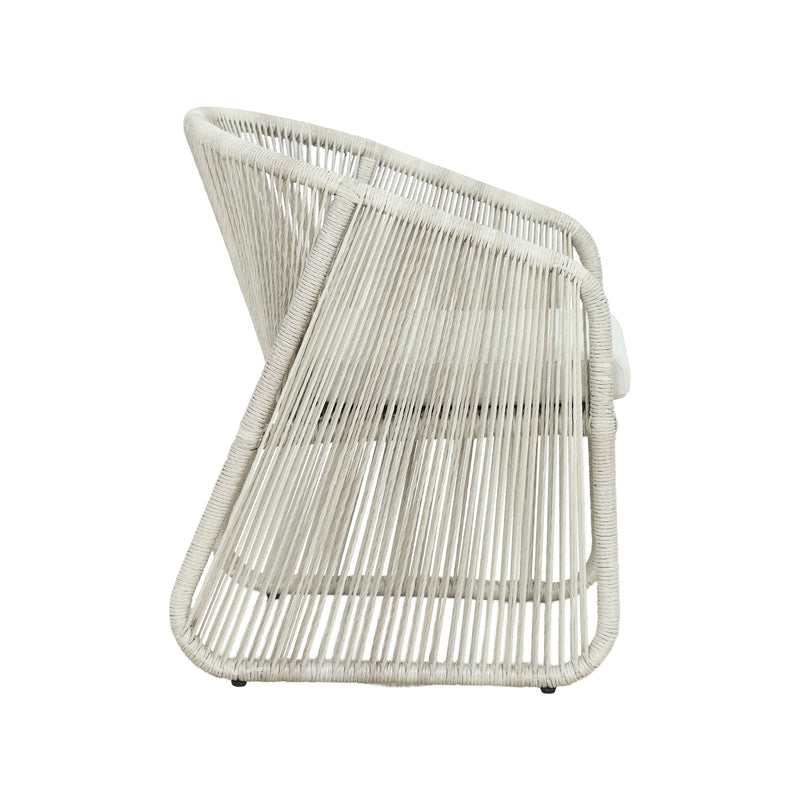 Cargue la imagen en el visor de la galería, silla de comedor entretejida Beryl color Blanca - HUC40685