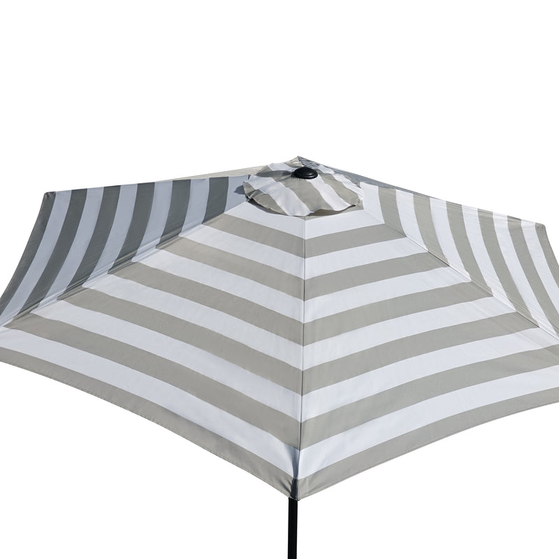 Cargue la imagen en el visor de la galería, Sombrilla Blum Para Jardin con Angulo de Inclinación Color Beige & Blanco + base para sombrilla SAB Taupe - 2017DHXBWSAB