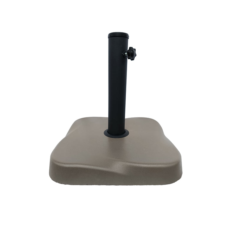 Cargue la imagen en el visor de la galería, Sombrilla Blum Para Jardin con Angulo de Inclinación Color Beige & Blanco + base para sombrilla SAB Taupe - 2017DHXBWSAB