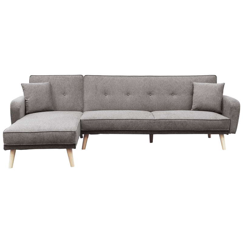 Cargue la imagen en el visor de la galería, Sofá cama corner BREGO color café claro - YA340-LBR