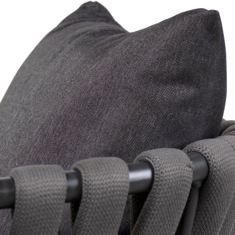 Cargue la imagen en el visor de la galería, Silla de Lazo para Exterior e Interior Color Negro/Gris BURJ 1099-ZF4004C