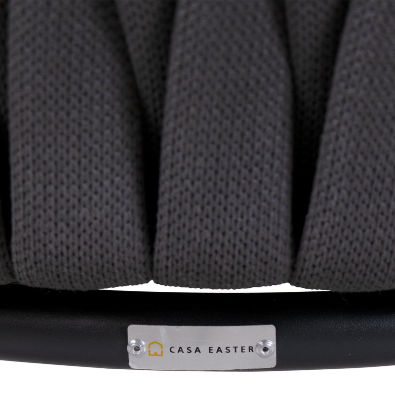 Cargue la imagen en el visor de la galería, Silla de Lazo para Exterior e Interior Color Negro/Gris BURJ 1099-ZF4004C