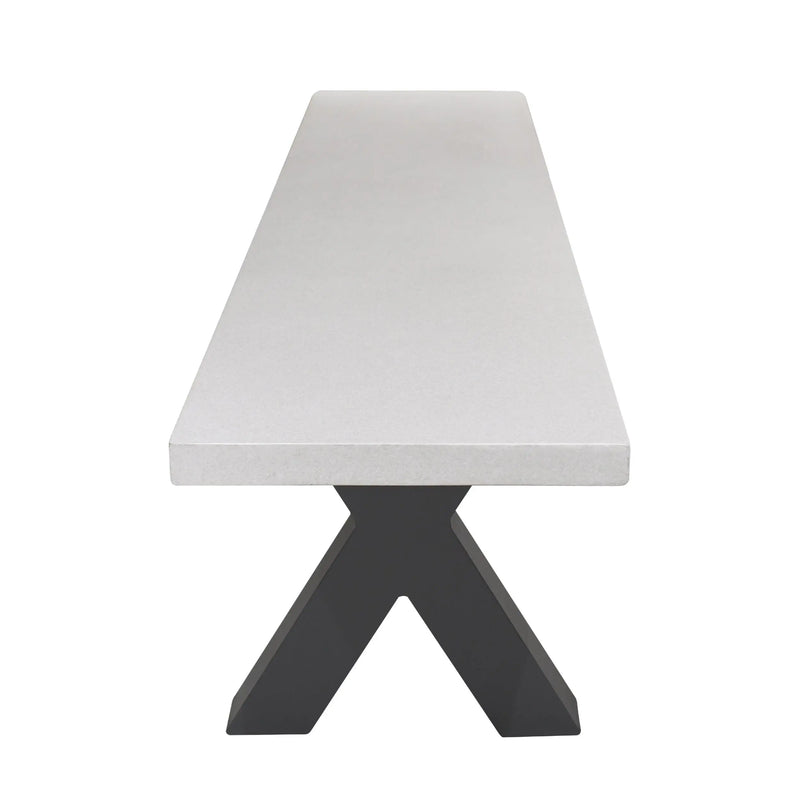 Cargue la imagen en el visor de la galería, Banca Larga Rectangular Estructura De Aluminio Color Carbon SWITCH- 61489A