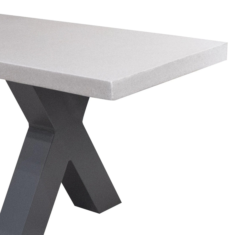 Cargue la imagen en el visor de la galería, Banca Larga Rectangular Estructura De Aluminio Color Carbon SWITCH- 61489A