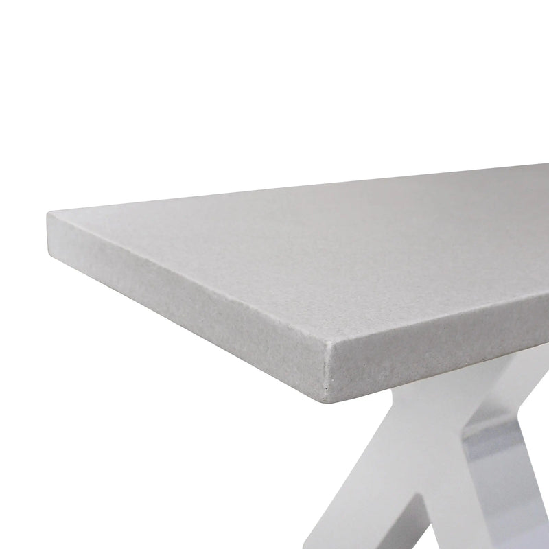 Cargue la imagen en el visor de la galería, Banca Rectangular Estructura de Aluminio Color Blanco SWITCH -61493A CasaEaster