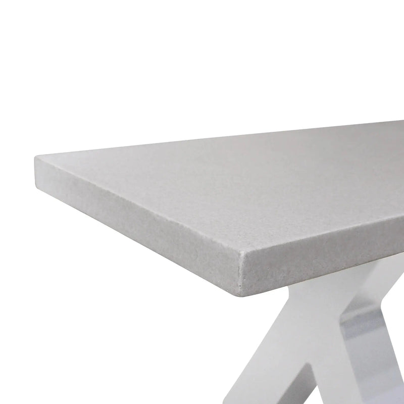 Cargue la imagen en el visor de la galería, Banca Rectangular Estructura de Aluminio Color Blanco SWITCH -61493A CasaEaster