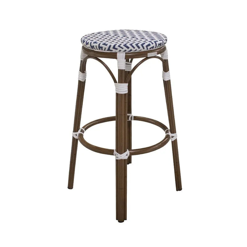 Cargue la imagen en el visor de la galería, Banco de barra para Jardin y Exterior de Aluminio Color Azul LONGI-2590