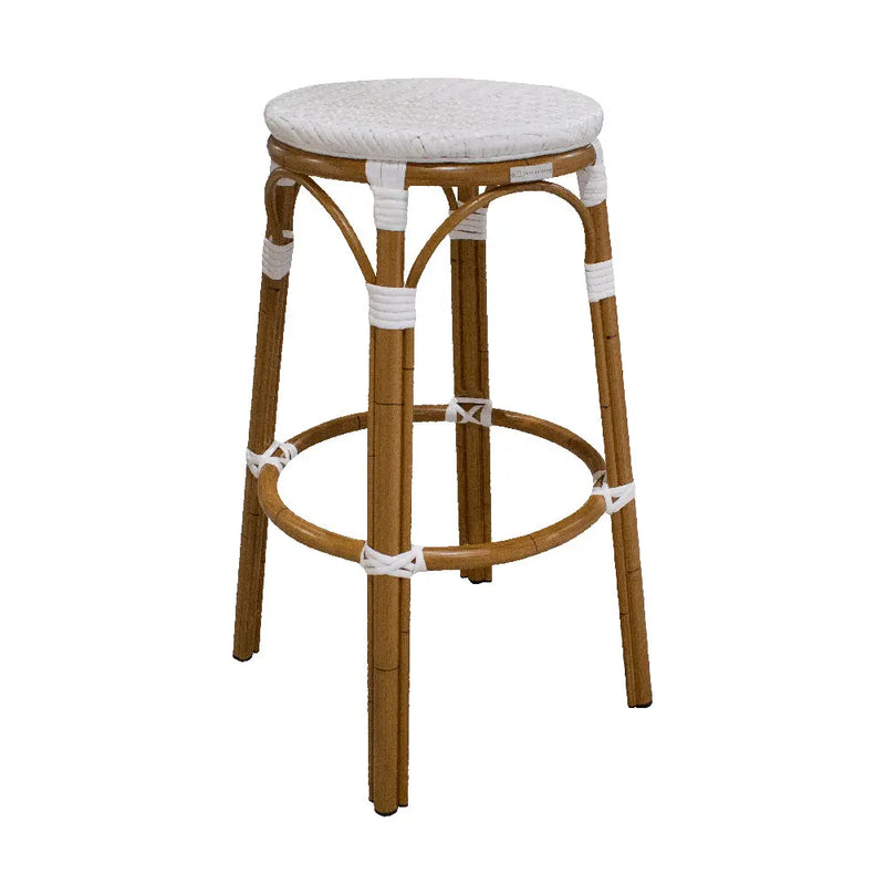 Cargue la imagen en el visor de la galería, Banco Alto para Jardin y Exterior de Aluminio Color Blanco LONGI-2220 CasaEaster