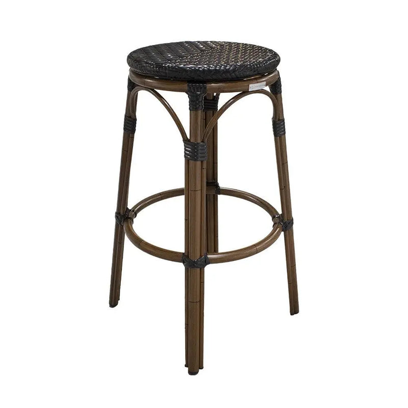 Cargue la imagen en el visor de la galería, Banco de barra para Jardin y Exterior de Aluminio Color Negro LONGI-2321