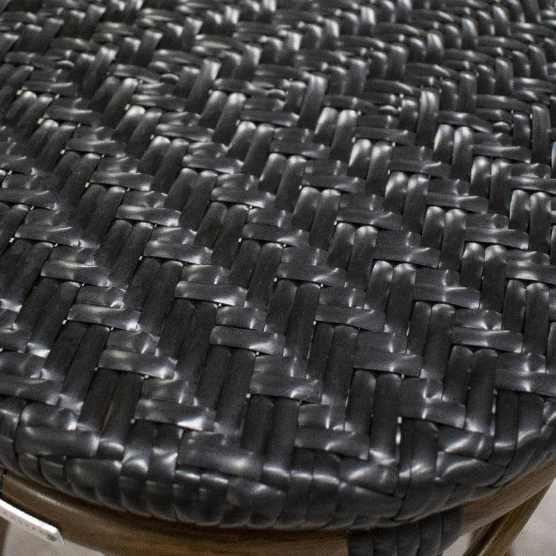 Cargue la imagen en el visor de la galería, Banco de barra para Jardin y Exterior de Aluminio Color Negro LONGI-2321