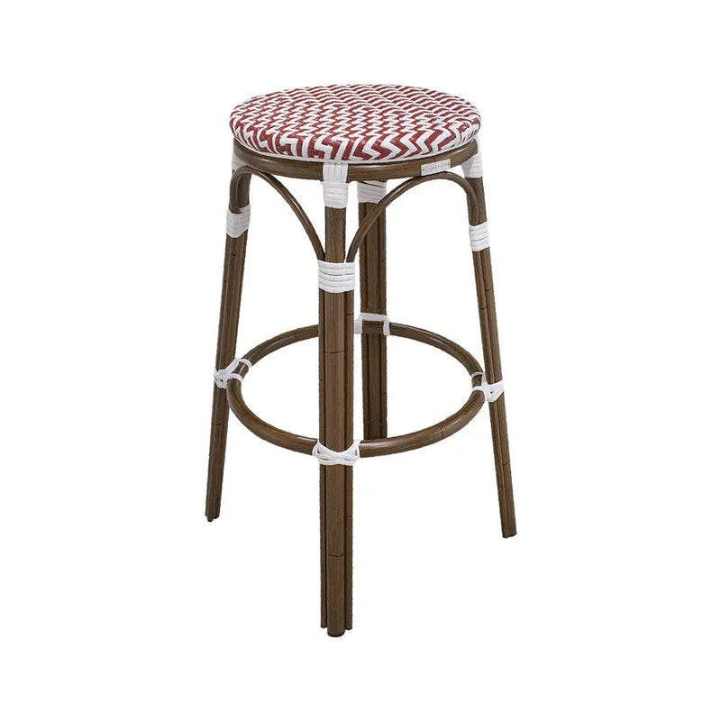 Cargue la imagen en el visor de la galería, Banco de barra para Jardin y Exterior de Aluminio Color Rojo LONGI-2706