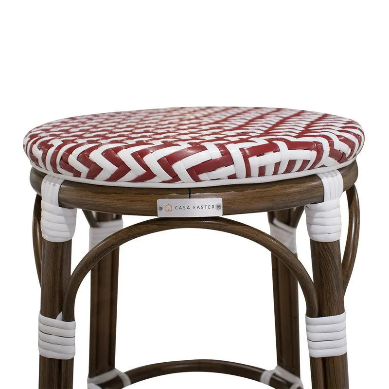 Cargue la imagen en el visor de la galería, Banco de barra para Jardin y Exterior de Aluminio Color Rojo LONGI-2706