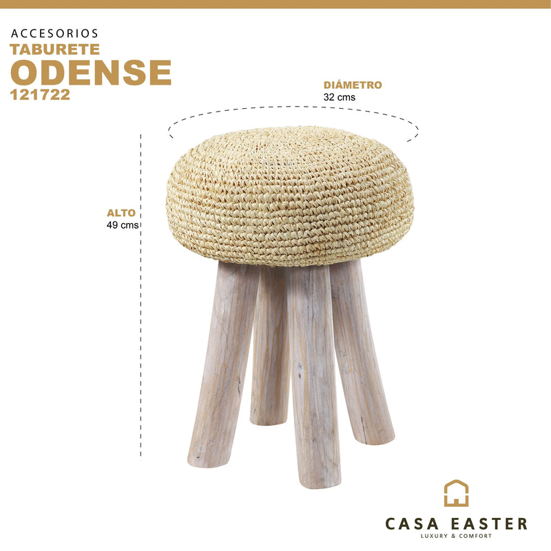 Cargue la imagen en el visor de la galería, Banco Taburete Color Natural ODENSE -121722