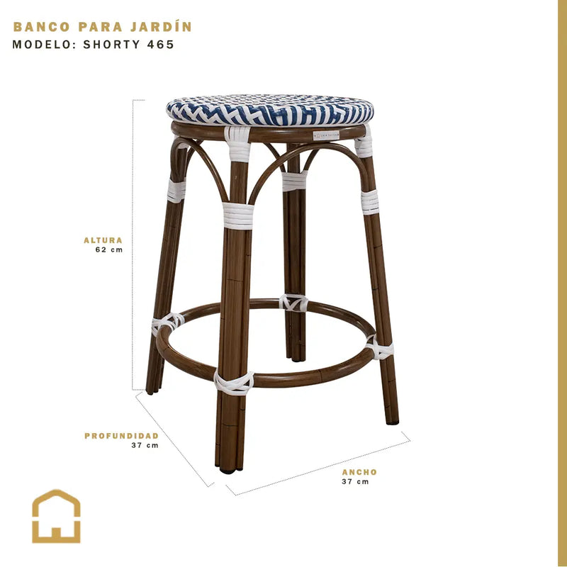 Cargue la imagen en el visor de la galería, Banco de Aluminio Color Azul SHORTY-465