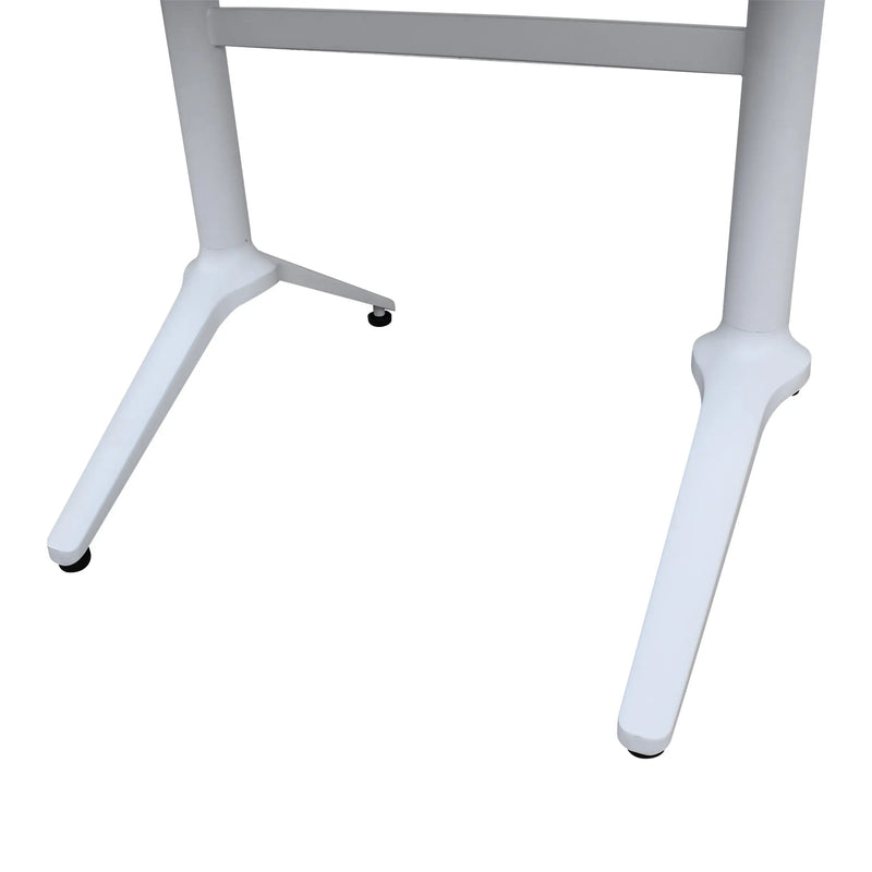 Cargue la imagen en el visor de la galería, Base Doble Para Cubierta de Mesa de Aluminio Color Blanco-EZEIZA-41026-FT-B CasaEaster