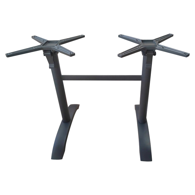 Cargue la imagen en el visor de la galería, Base Doble Para Cubierta de Mesa de Aluminio Color Gris LOBOS-40737-LOBOSG CasaEaster