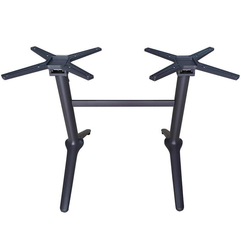 Cargue la imagen en el visor de la galería, Base Doble Para Cubierta de Mesa de Aluminio Color Gris Oscuro EZEIZA-41026-DDG CasaEaster