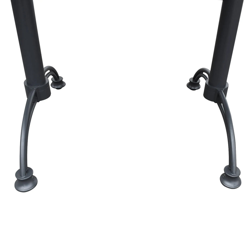 Cargue la imagen en el visor de la galería, Base Doble Para Cubierta de Mesa de Aluminio Color Gris Oscuro-ISIDRO-44632-DG CasaEaster