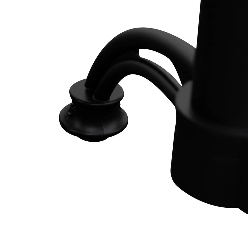 Cargue la imagen en el visor de la galería, Base Doble Para Cubierta de Mesa de Aluminio Color Negro-ISIDRO-44632-N CasaEaster