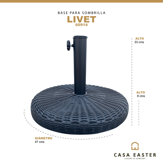 Base Para Sombrilla LIVET -60914