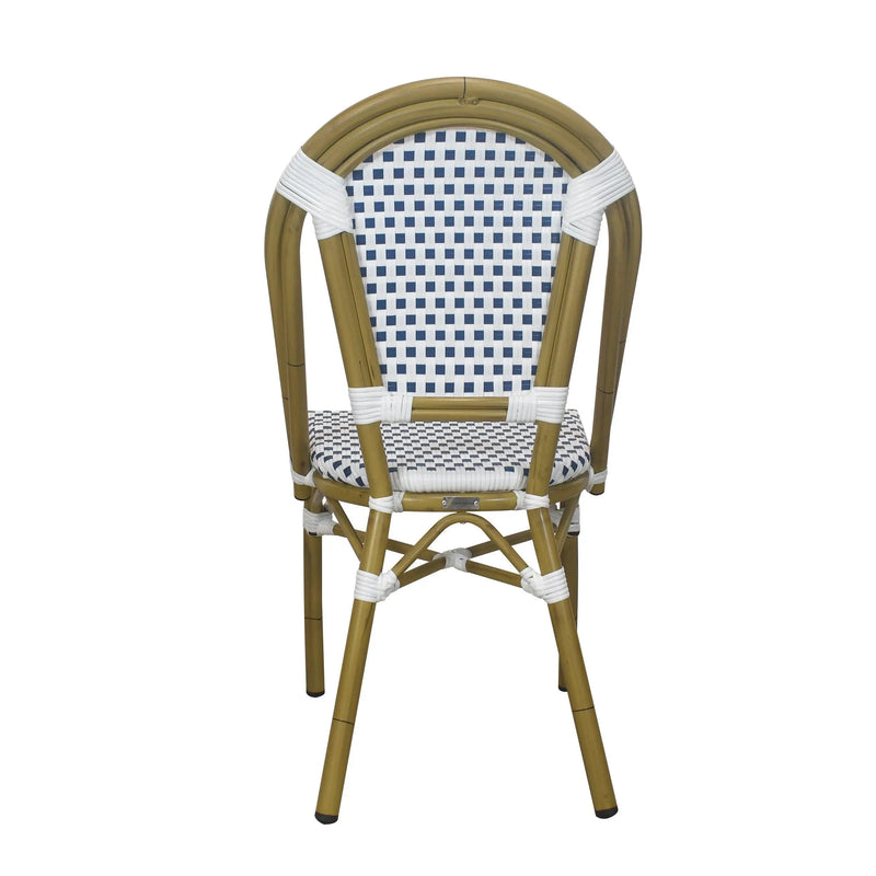 Cargue la imagen en el visor de la galería, Silla de Rattan para exterior e interior Color Azul/Blanco SCOOTLAND 02 -0C444