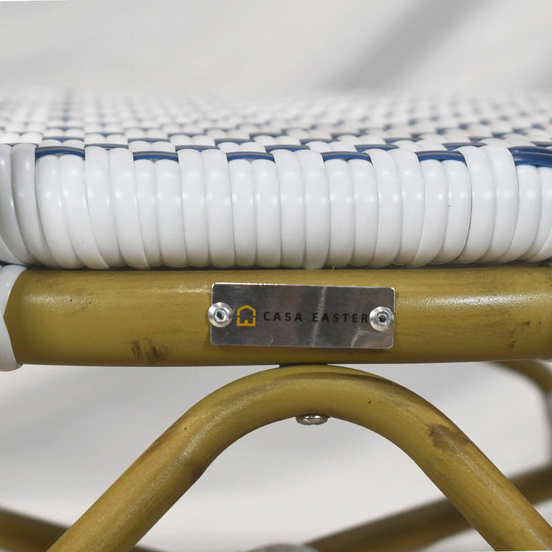 Cargue la imagen en el visor de la galería, Silla de Rattan para exterior e interior Color Azul/Blanco SCOOTLAND 02 -0C444