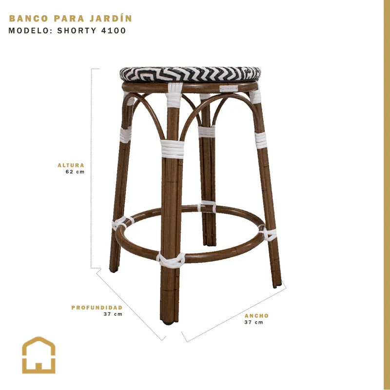 Cargue la imagen en el visor de la galería, Banco de Aluminio Negro/Blanco SHORTY -4100