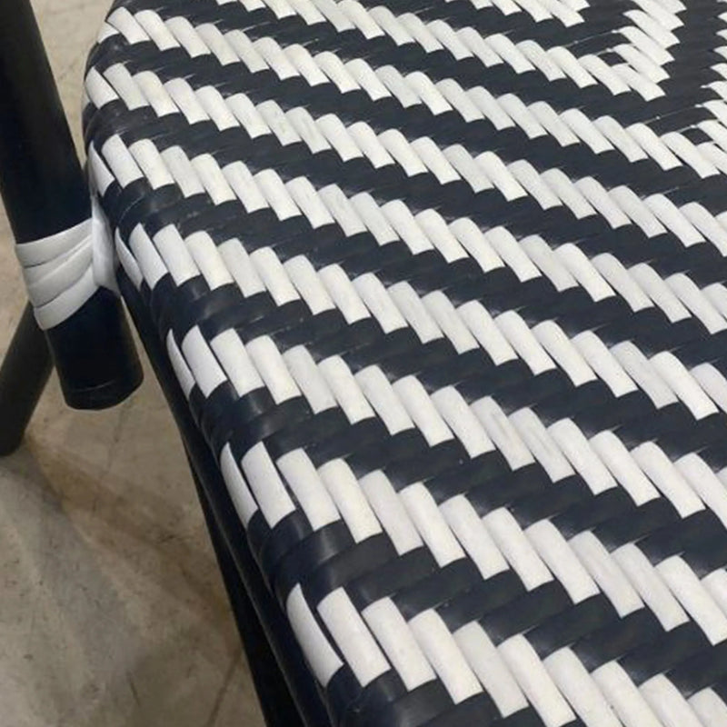 Cargue la imagen en el visor de la galería, Silla de Rattan para exterior e interior Color Negro/Blanco SINGAPURE -S-G CasaEaster