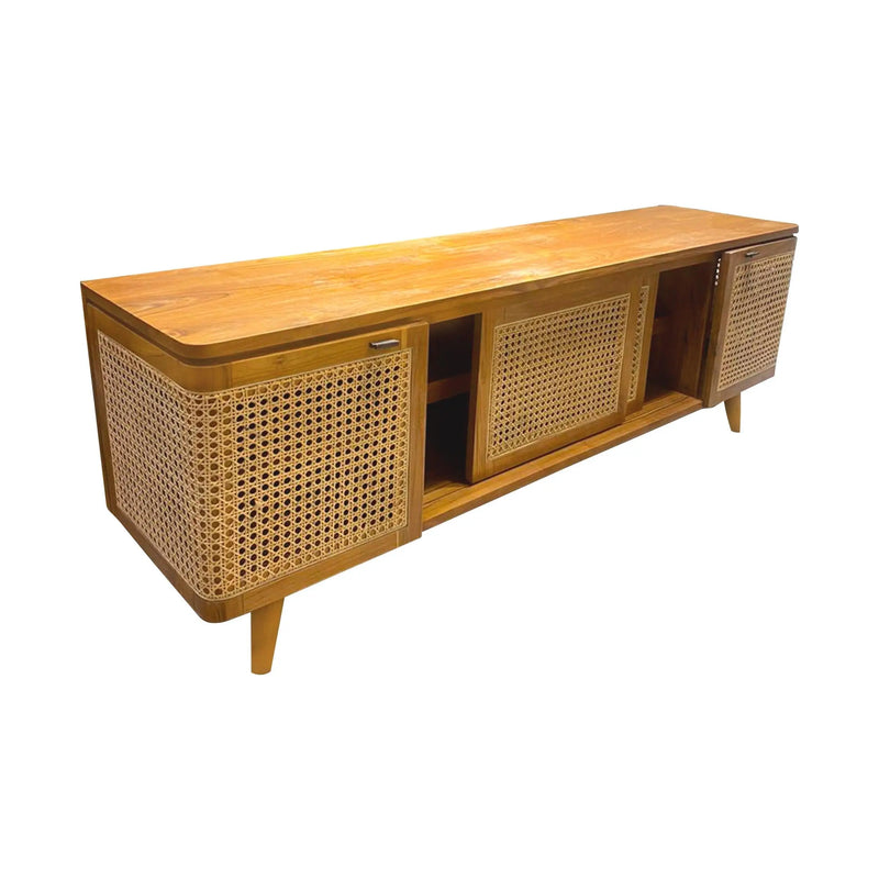 Cargue la imagen en el visor de la galería, Bufetera de Madera de Teca CHATEAU-124352