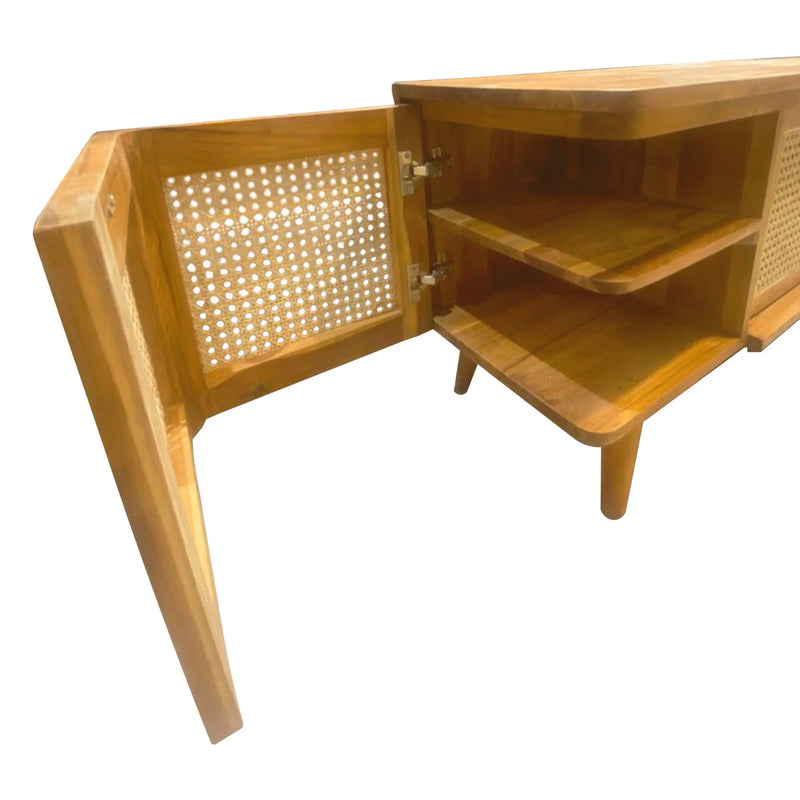 Cargue la imagen en el visor de la galería, Bufetera de Madera de Teca CHATEAU-124352