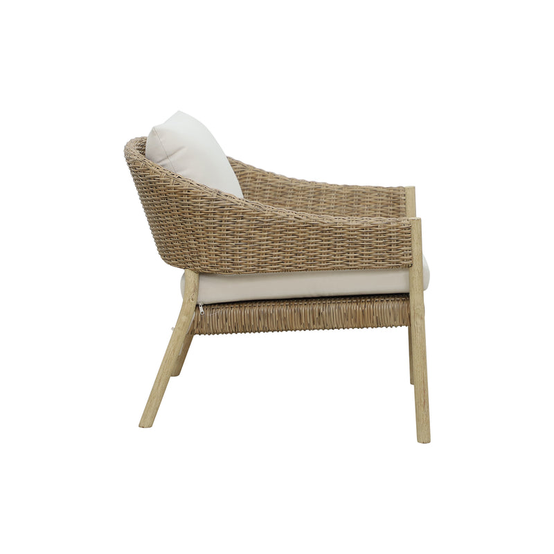 Cargue la imagen en el visor de la galería, Sillón Individual Cairns color Natural - HUC257091DOM