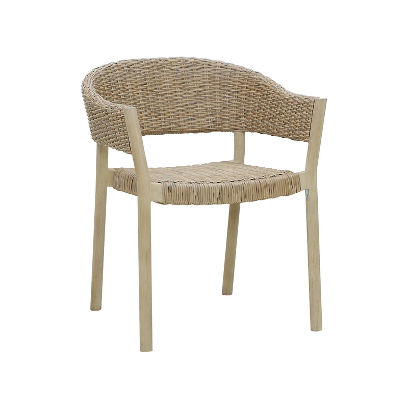 Cargue la imagen en el visor de la galería, Silla de madera Cairns color Ntaural - HUC25707DOM