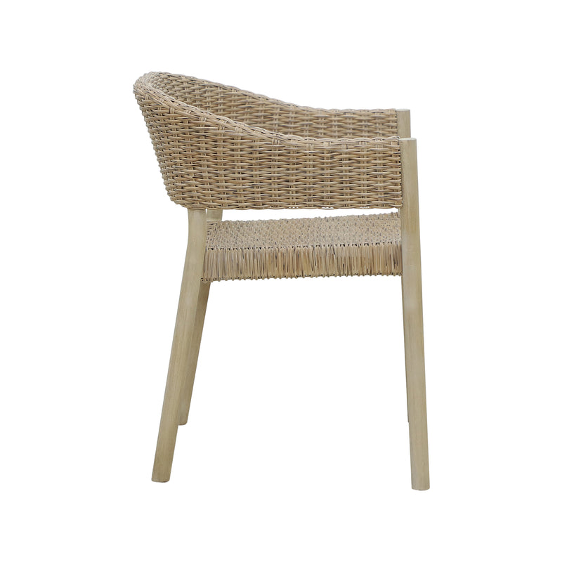 Cargue la imagen en el visor de la galería, Silla de madera Cairns color Ntaural - HUC25707DOM