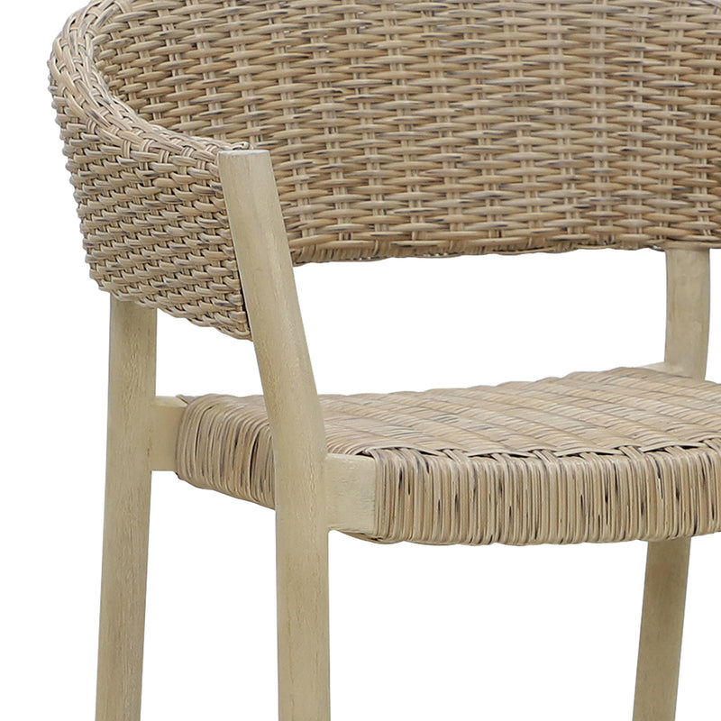 Cargue la imagen en el visor de la galería, Silla de madera Cairns color Ntaural - HUC25707DOM