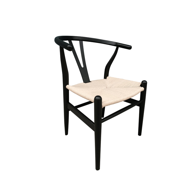 Cargue la imagen en el visor de la galería, Comedor redondo 1.5 M de Madera, Cairns + 6 sillas Wishbone FC10-NN