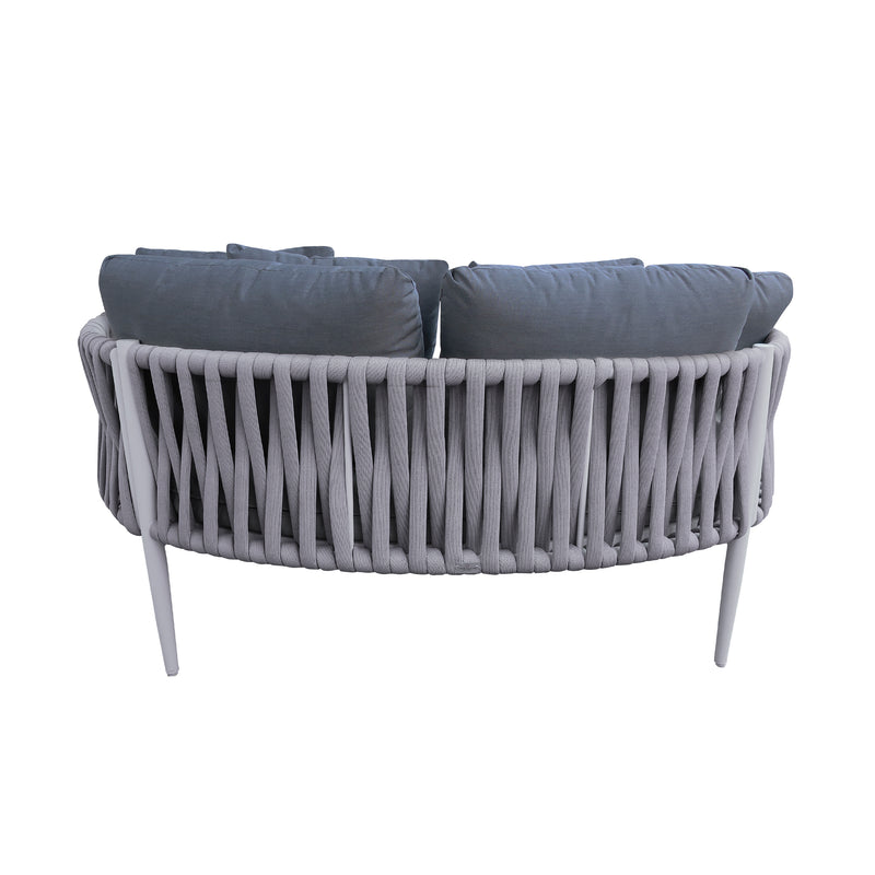 Cargue la imagen en el visor de la galería, Camastro Emersoni de aluminio color Blanco - GLA6337239KD-WH