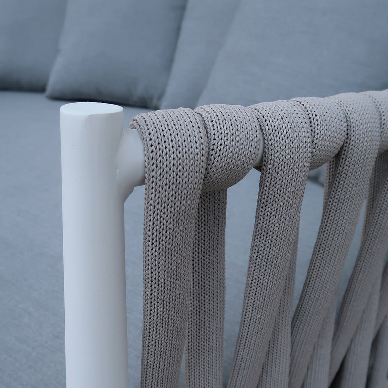 Cargue la imagen en el visor de la galería, Camastro Emersoni de aluminio color Blanco - GLA6337239KD-WH