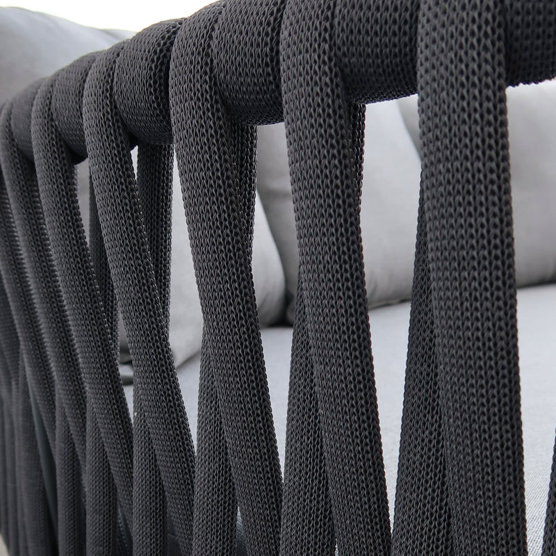 Cargue la imagen en el visor de la galería, Camastro Emersoni de aluminio color Carbon - GLA6337239KD-CH