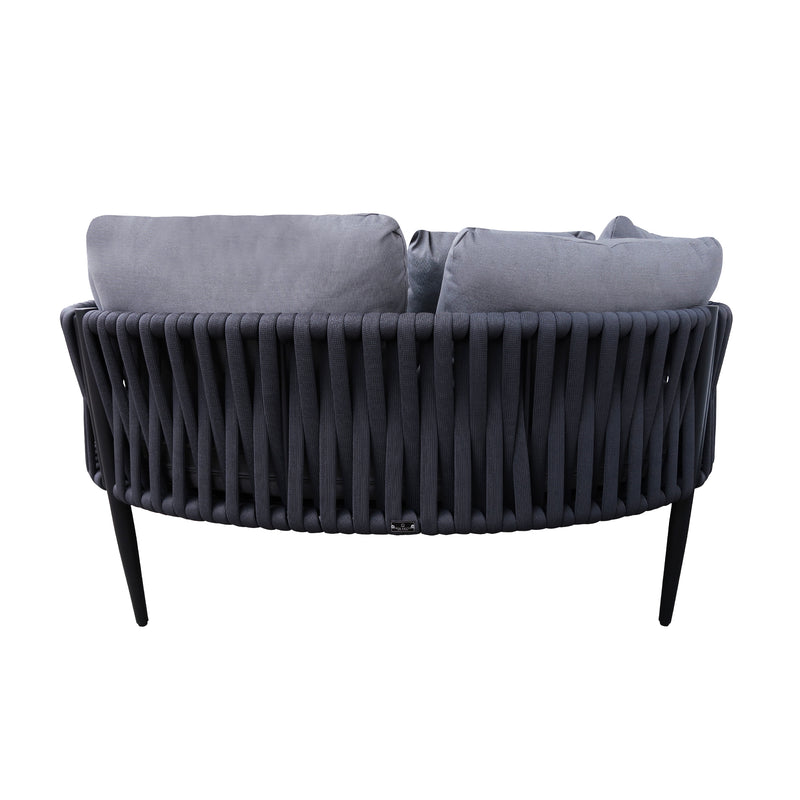 Cargue la imagen en el visor de la galería, Camastro Emersoni de aluminio color Carbon - GLA6337239KD-CH