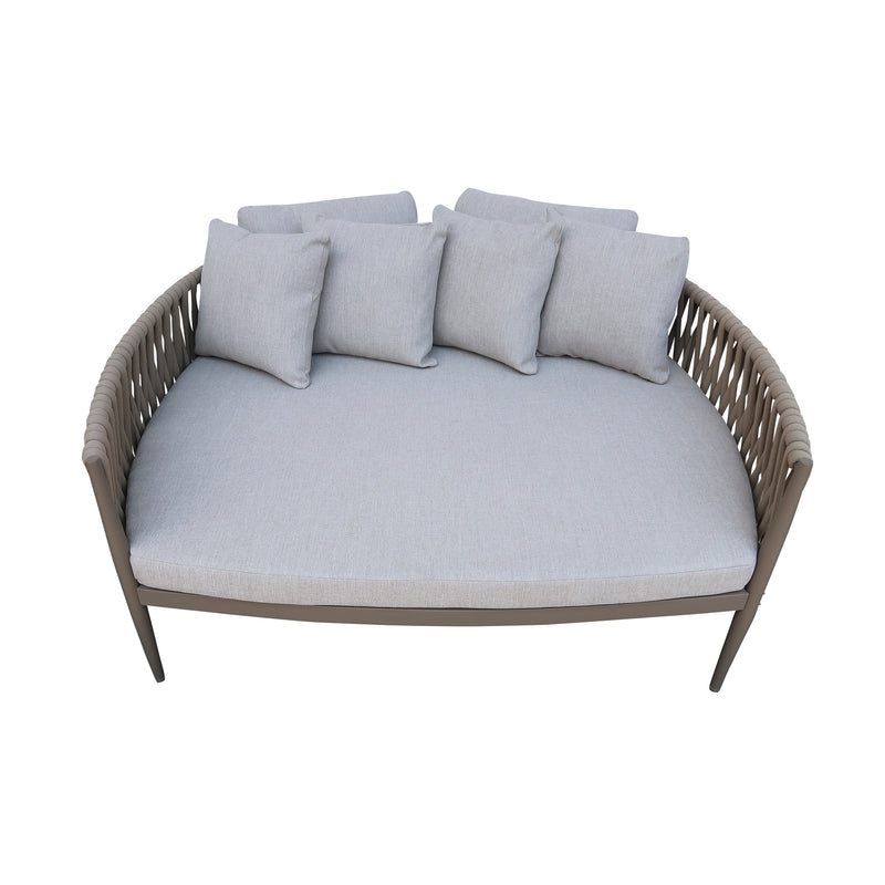 Cargue la imagen en el visor de la galería, Camastro Emersoni de aluminio color Champagne - GLA6337239KD-CHAM