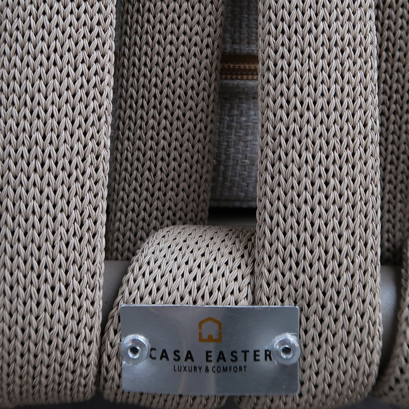 Cargue la imagen en el visor de la galería, Camastro Emersoni de aluminio color Champagne - GLA6337239KD-CHAM